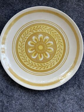 Vintage Royal China Cavalier CASABLANCA Bread Plate 6.5 " Yellow  Ironstone